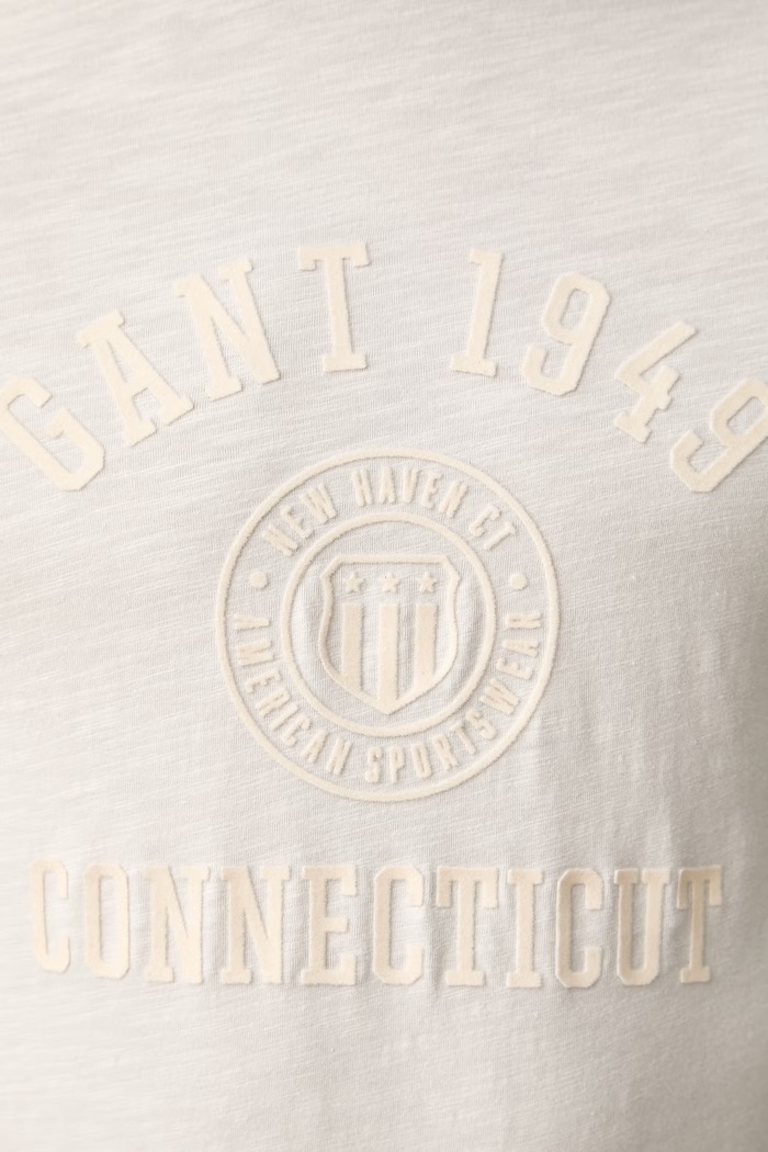 Gant T-shirt męski bawełniany 2003410 beżowy