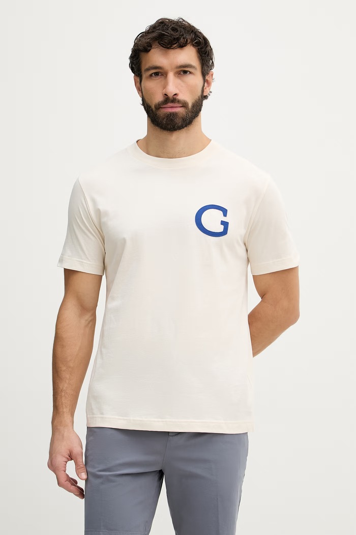 Gant pro muže z bavlny béžová 2003411