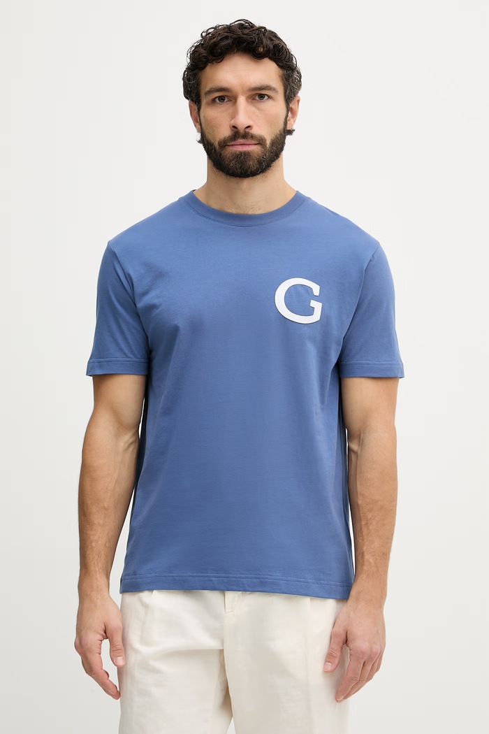 Gant T-shirt Ανδρικό βαμβακερό μπλε 2003411