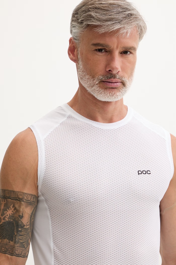 Ρούχα POC τοπ ανδρικό Essential Layer Vest 58221 λευκό