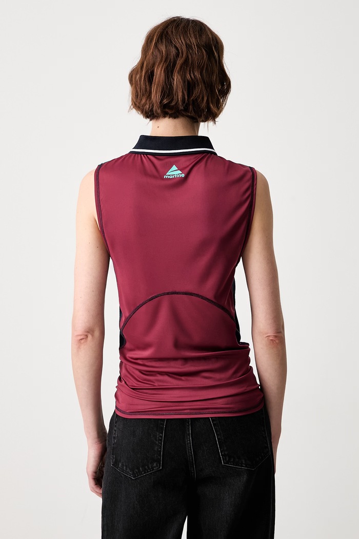 Ρούχα Martine Rose Shrunken Stretch Football τοπ γυναικείο 125JT15118 μπορντό