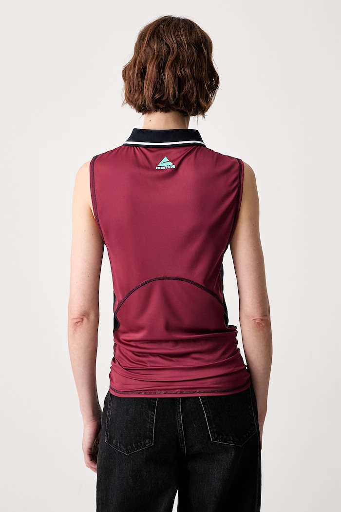Ρούχα Martine Rose Shrunken Stretch Football τοπ γυναικείο 125JT15118 μπορντό