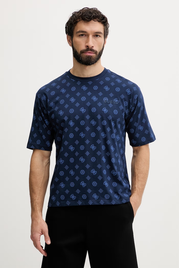 Guess tricou pentru bărbați, din bumbac OVIDIO bleumarin Z6GI07.K2852