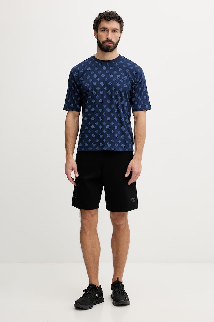 Guess tricou pentru bărbați, din bumbac OVIDIO Z6GI07.K2852 bleumarin SS26