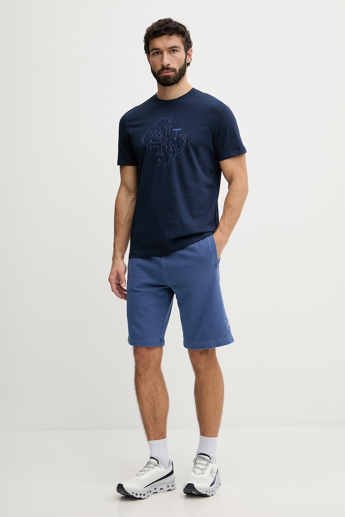 Guess T-shirt ανδρικό βαμβακερό TIBERIO Z6GI13.K2875 σκούρο μπλε SS26