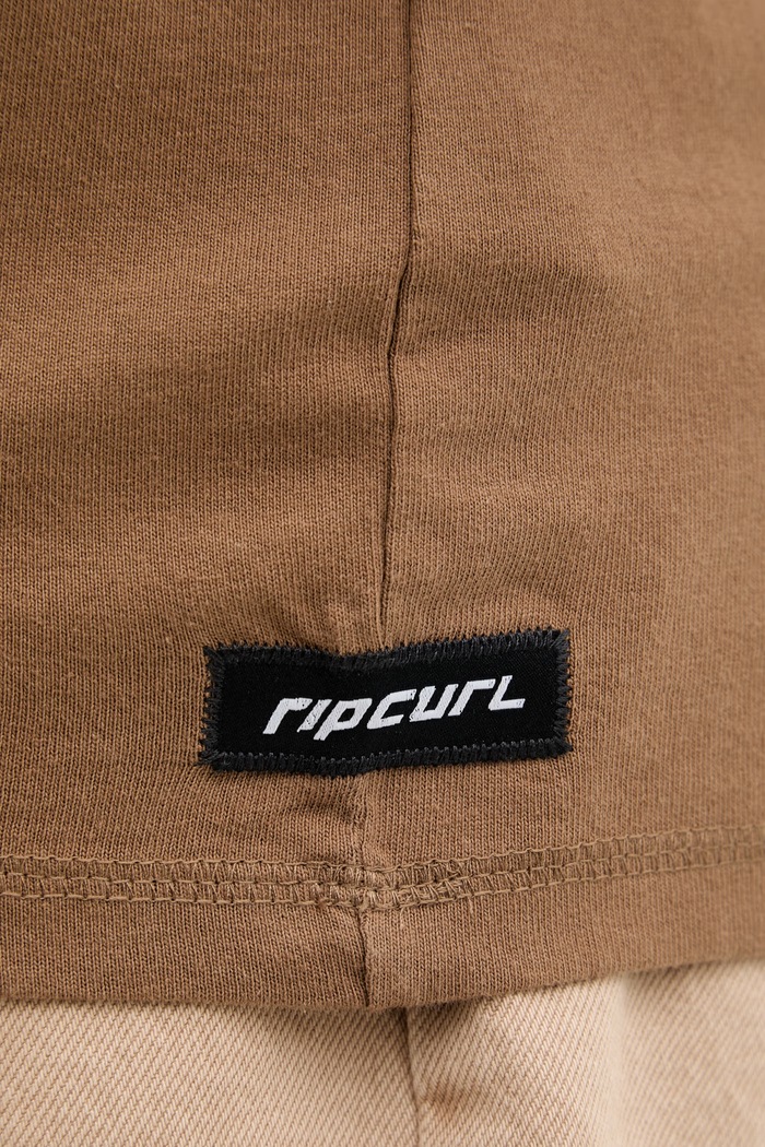 Rip Curl T-shirt ανδρικό βαμβακερό INNER VISIONS 0XBMTE καφέ