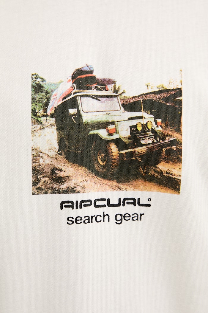 Rip Curl tricou pentru bărbați, din bumbac SEARCH RIG TEE 0XSMTE bej
