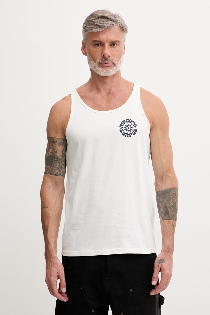 Oblačila Rip Curl top moški bombažen PACIFIC RINSE 0Y5MTE bež