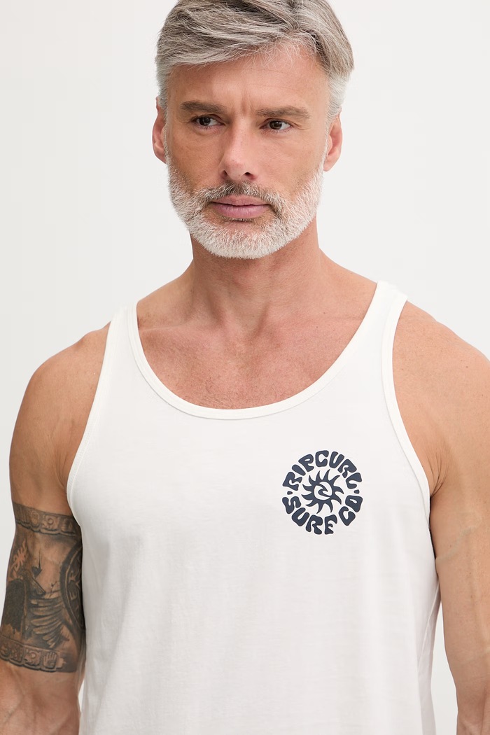 Rip Curl top moški bombažen PACIFIC RINSE bež 0Y5MTE