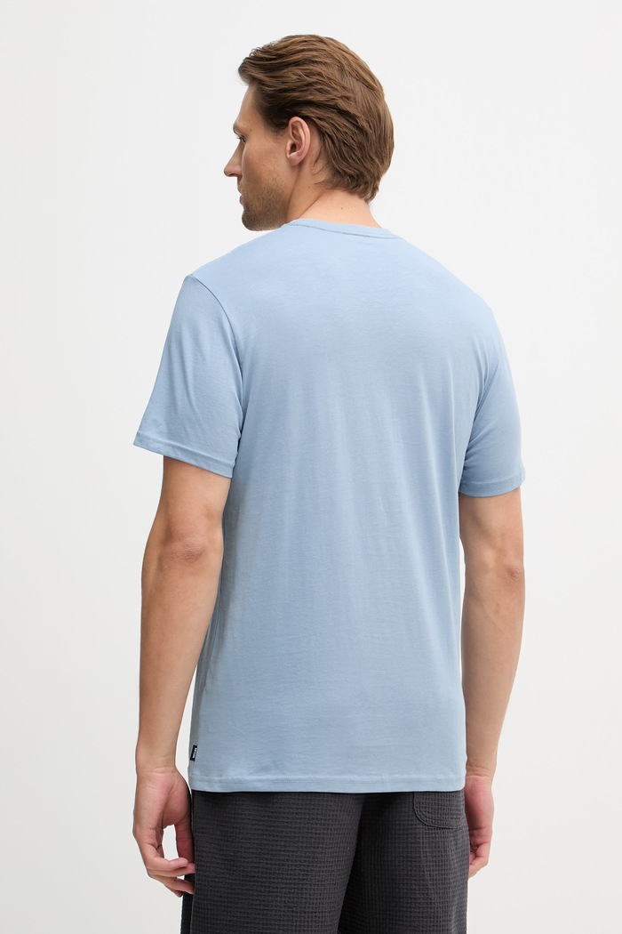 Ρούχα Rip Curl t-shirt Ανδρικό βαμβακερό STREAMLINE EMBROID TEE 10XMTE μπλε