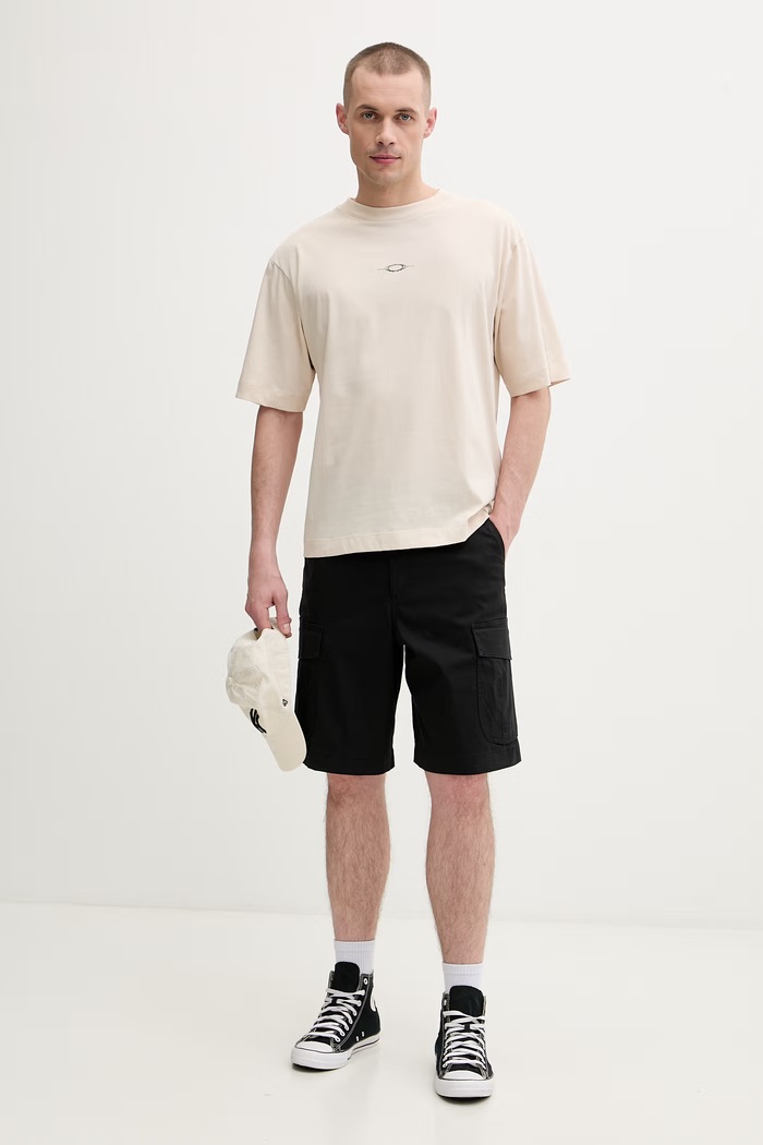 Oakley tricou pentru bărbați, din bumbac FOA407448 bej SS26