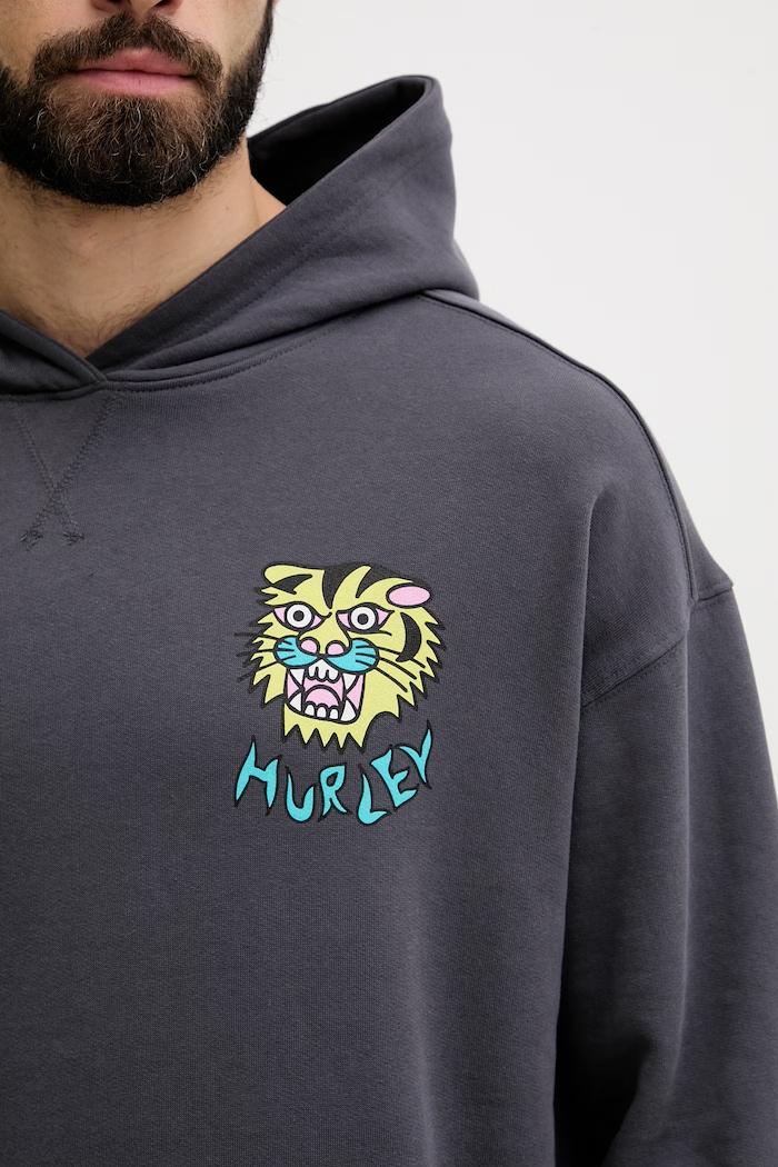 Hurley bluza męska bawełniana ETAM MFTEUET0002 szary