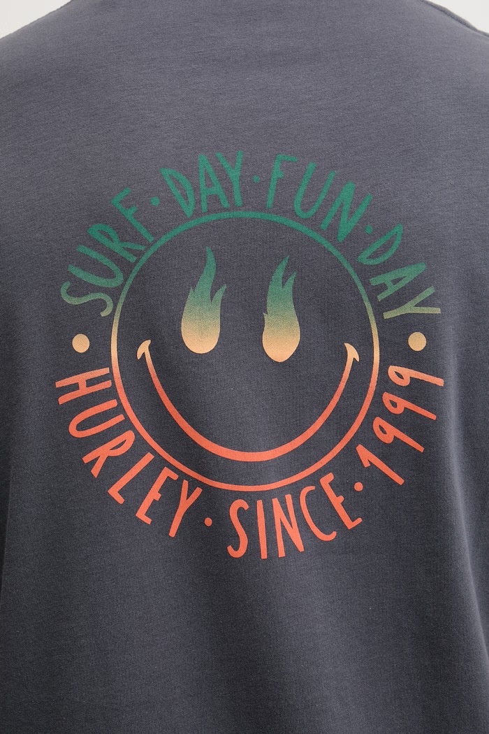 Hurley tricou pentru bărbați, din bumbac MTSEUED0016 gri