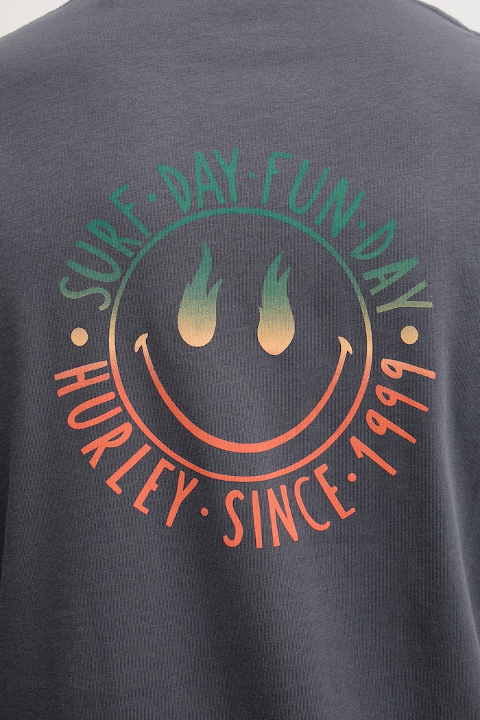 Hurley tricou pentru bărbați, din bumbac MTSEUED0016 gri