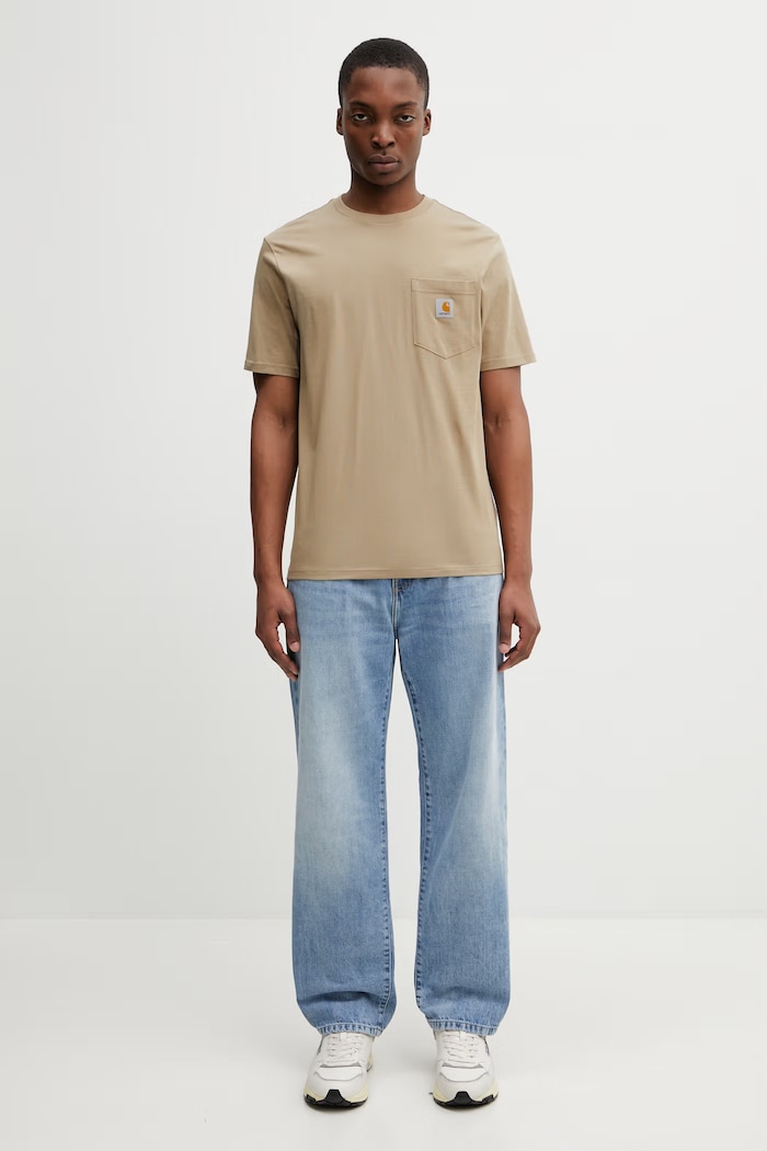 Carhartt WIP S/S Pocket T-Shirt футболка из хлопка для мужчин I030434.3IRXX зелёный