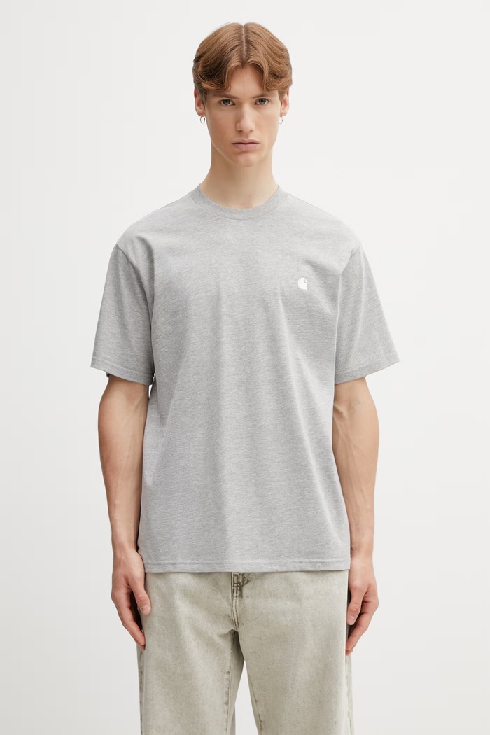 Carhartt WIP S/S Madison T-Shirt tričko bavlněné pánské šedá I033000.00DXX