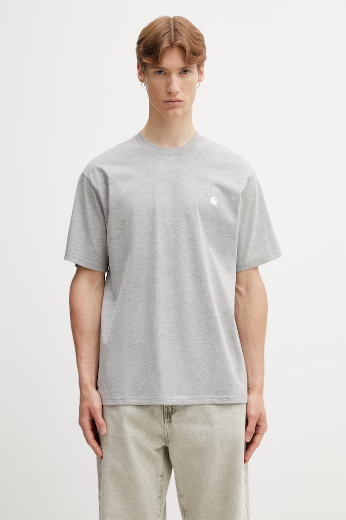 Carhartt WIP S/S Madison T-Shirt tričko bavlněné pánské šedá I033000.00DXX