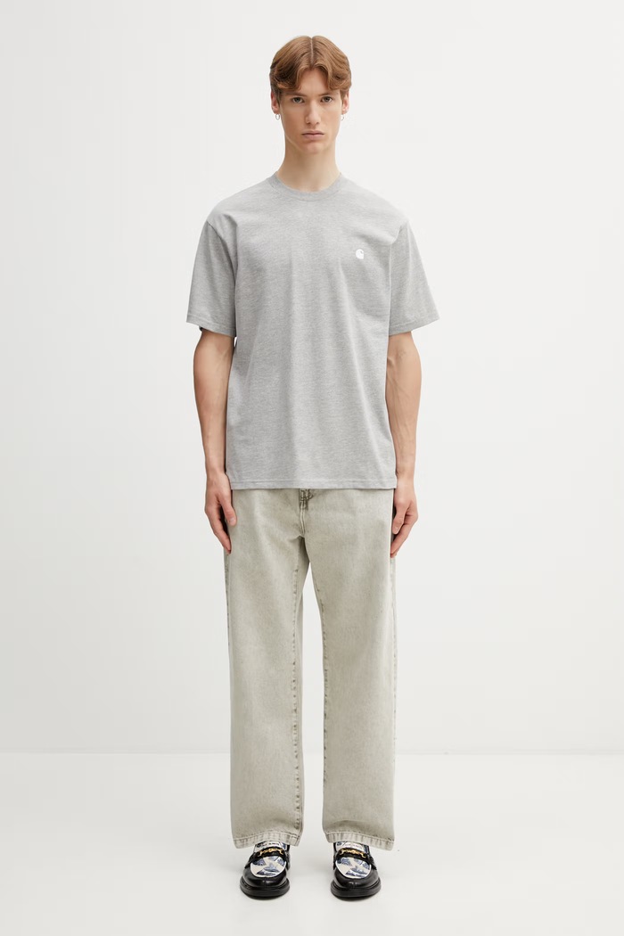 Carhartt WIP S/S Madison T-Shirt tričko bavlněné pánské I033000.00DXX šedá