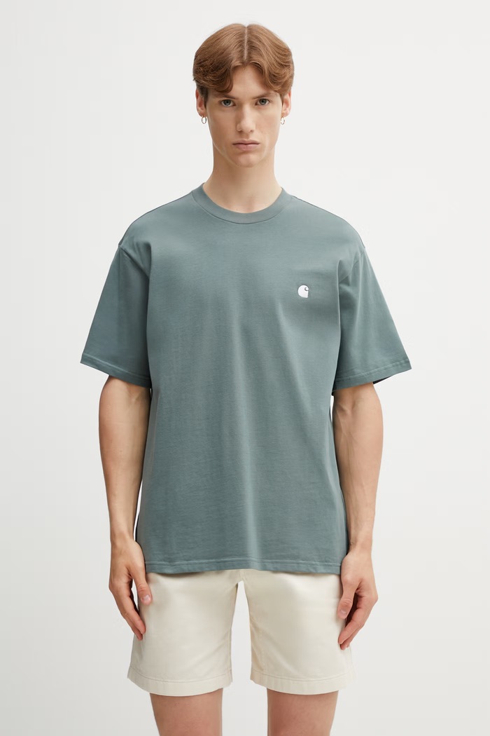 Carhartt WIP S/S Madison T-Shirt din bumbac pentru bărbați verde I033000.3HLXX