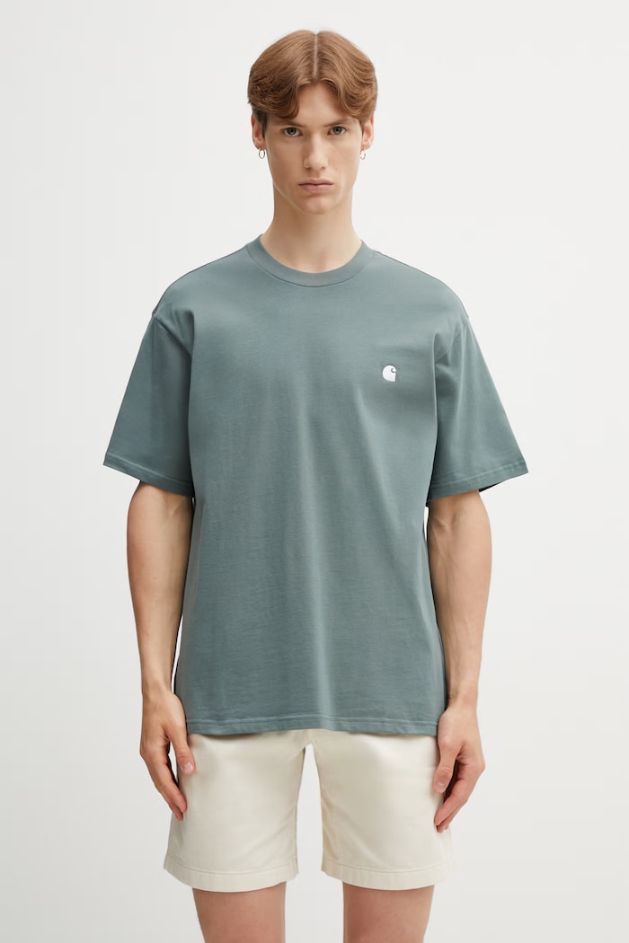 Carhartt WIP S/S Madison T-Shirt din bumbac pentru bărbați verde I033000.3HLXX