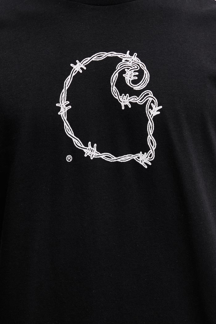 Carhartt WIP S/S Barbwire C T-Shirt cotton Men's black I036237.89XX