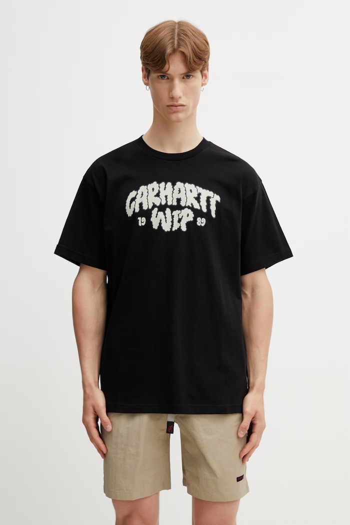 Carhartt WIP S/S Cloud Script T-Shirt t-shirt bawełniany męski czarny I036200.89XX