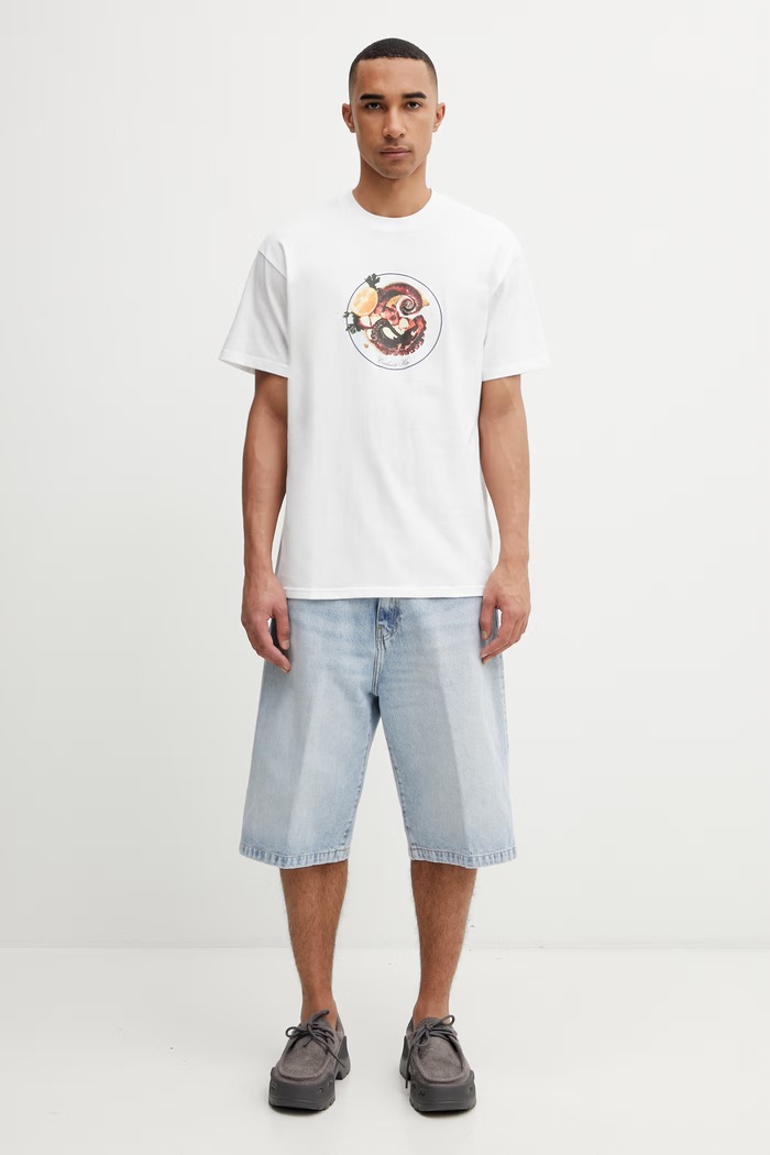 Carhartt WIP S/S Octopus T-Shirt męski bawełniany I036217.02XX biały