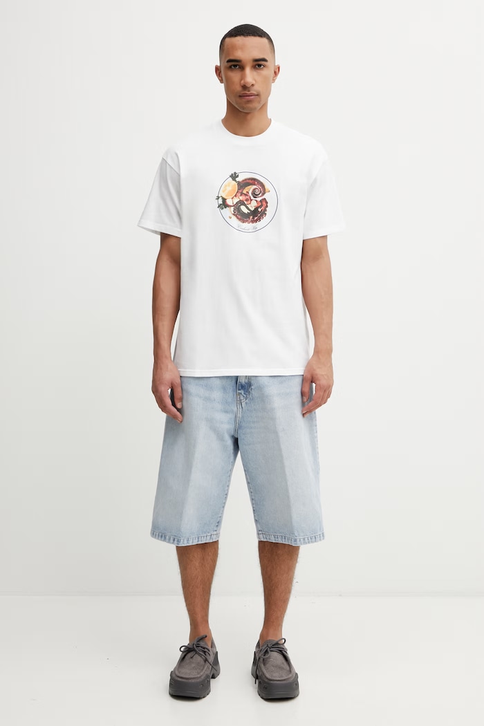 Carhartt WIP S/S Octopus T-Shirt męski bawełniany I036217.02XX biały