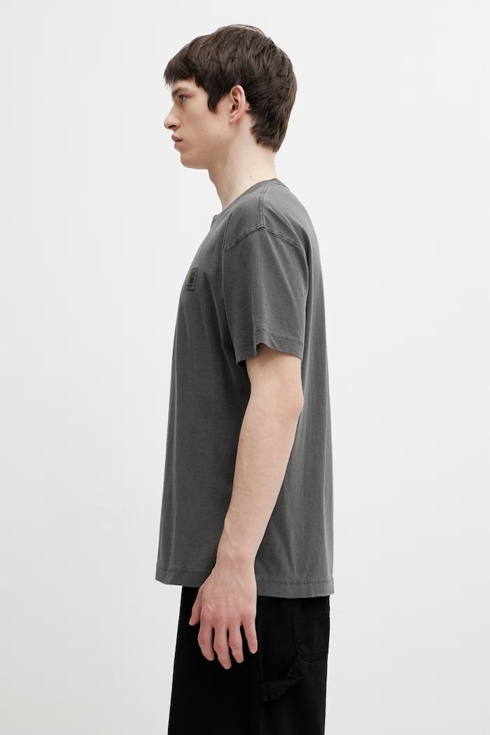 Carhartt WIP S/S Nelson T-Shirt t-shirt in cotone da uomo I029949.89GD grigio SS26