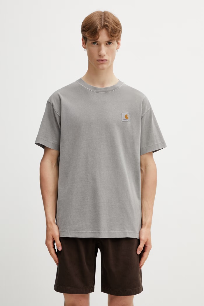 Carhartt WIP S/S Nelson T-Shirt tricou de bumbac pentru bărbați gri I029949.2LRGD