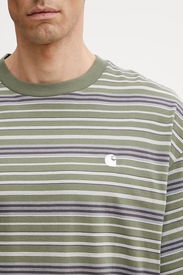 Carhartt WIP S/S Zane T-Shirt t-shirt βαμβακερό Ανδρικό πράσινο I036186.3L1XX