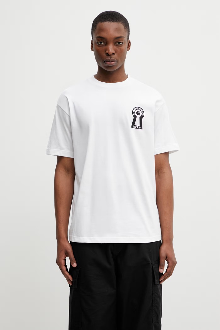 Одяг Carhartt WIP S/S Locked T-Shirt футболка бавовняна чоловіча I036230.02XX білий