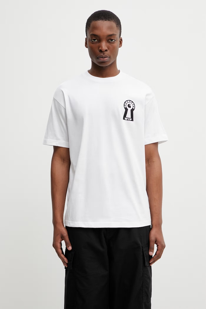 Одяг Carhartt WIP S/S Locked T-Shirt футболка бавовняна чоловіча I036230.02XX білий