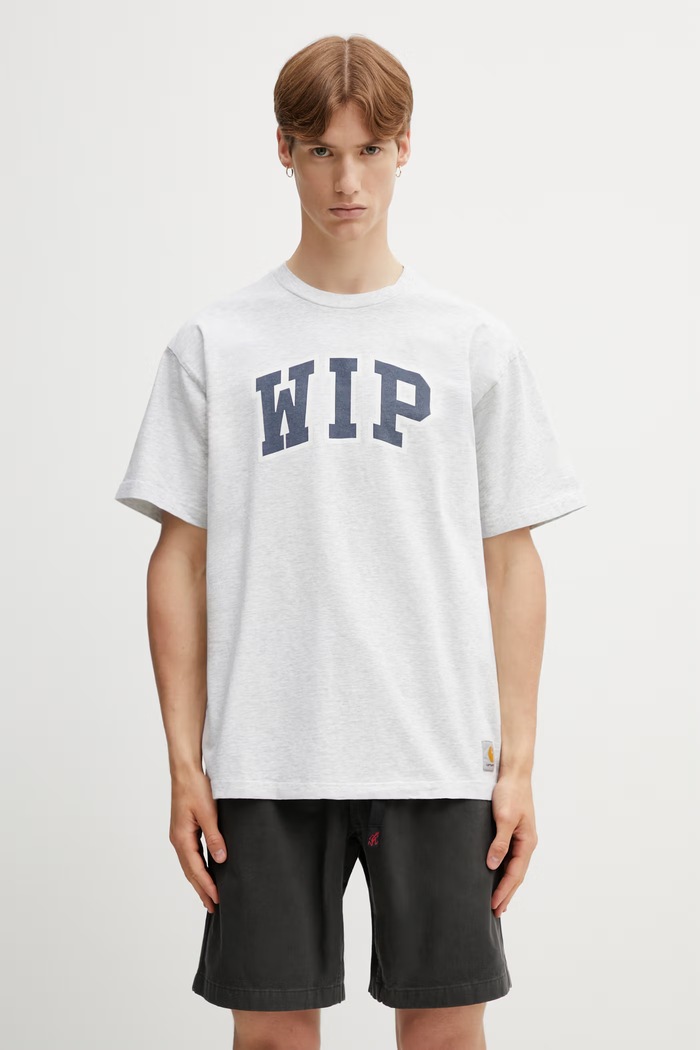 Carhartt WIP S/S WIP III T-Shirt cotton Men's gray I036193.48260