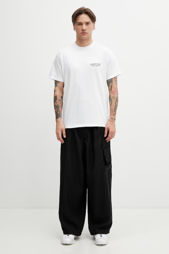 Carhartt WIP S/S Sean Hamilton 03 T-Shirt in cotone da uomo I036270.02XX bianco