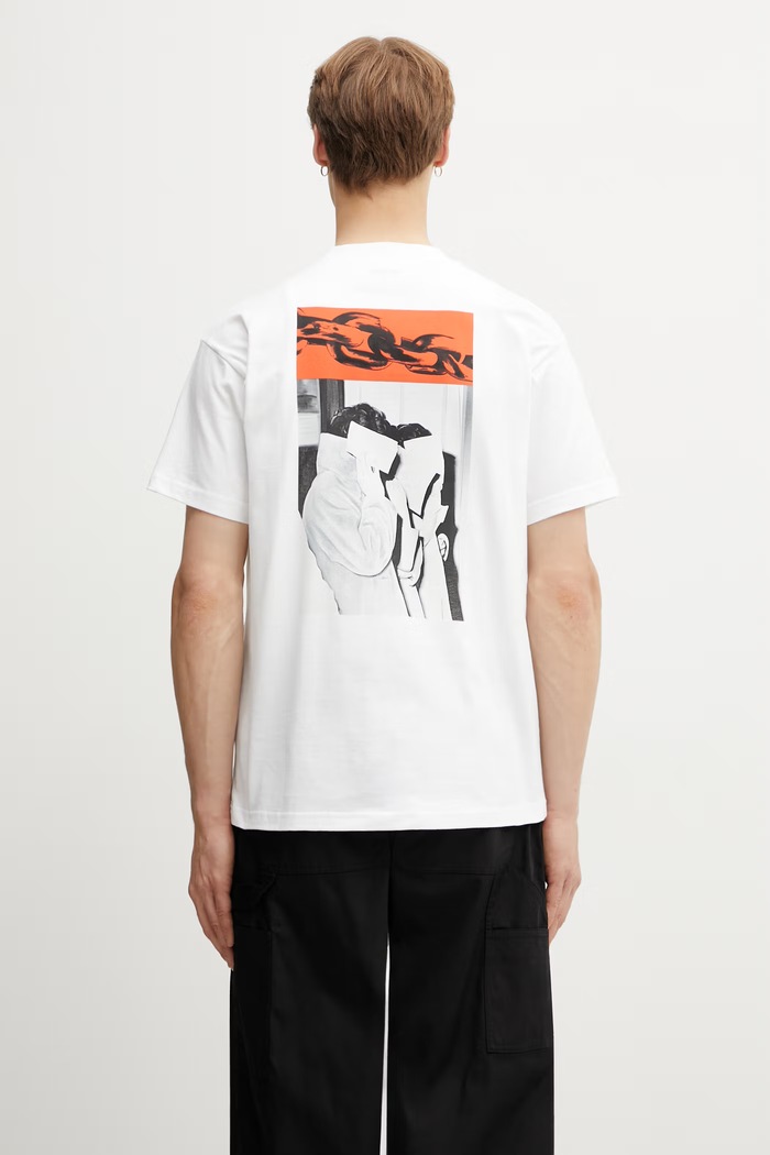 Clothing Carhartt WIP S/S Sean Hamilton 01 T-Shirt cotton Men's I036268.02XX white