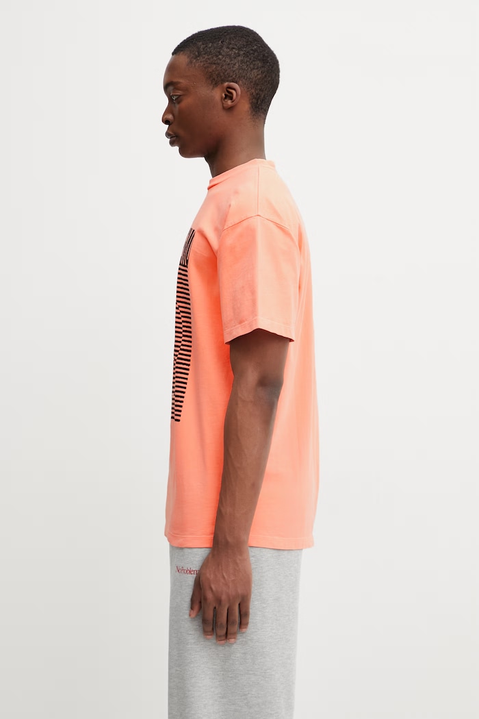 No Problemo Cnd Wave T-shirt bawełniany męski NP6000405 pomarańczowy SS26
