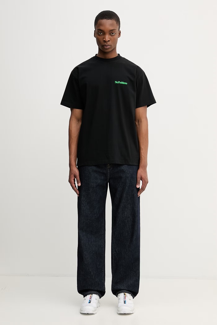 No Problemo Mini Problemo tricou pentru bărbați din bumbac NP6000905 negru