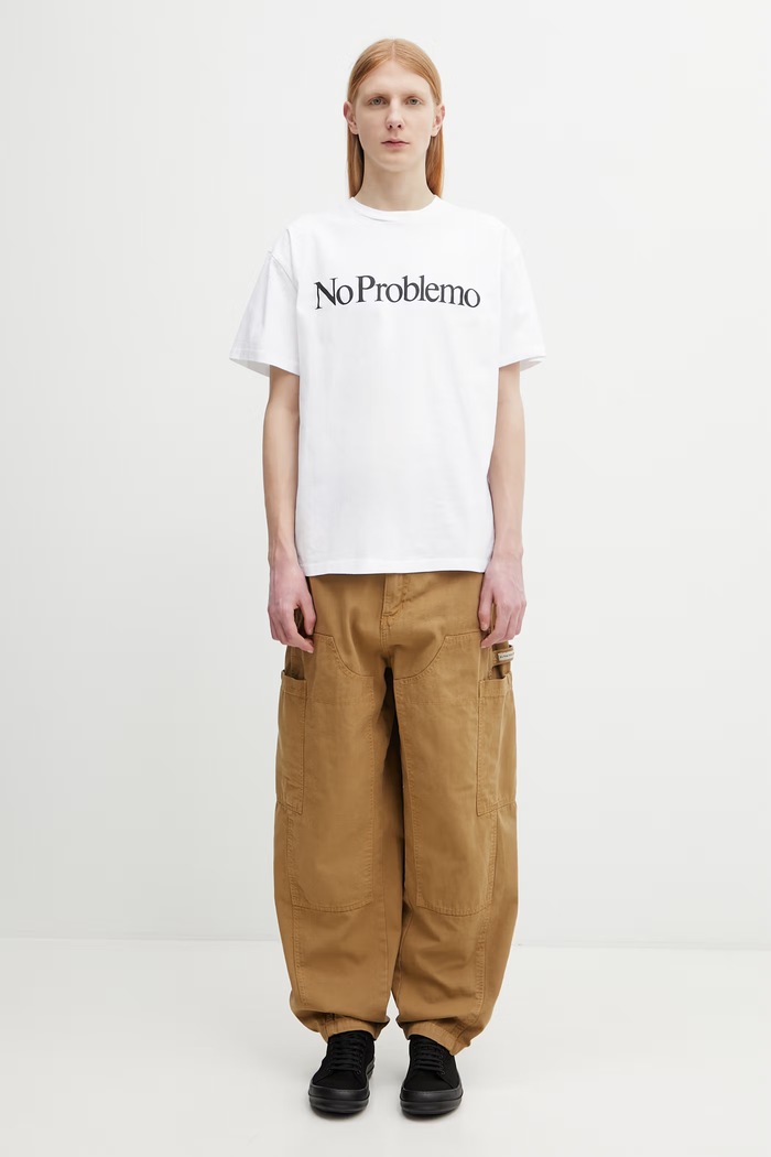 No Problemo T-shirt bawełniany męski NP6000205 biały