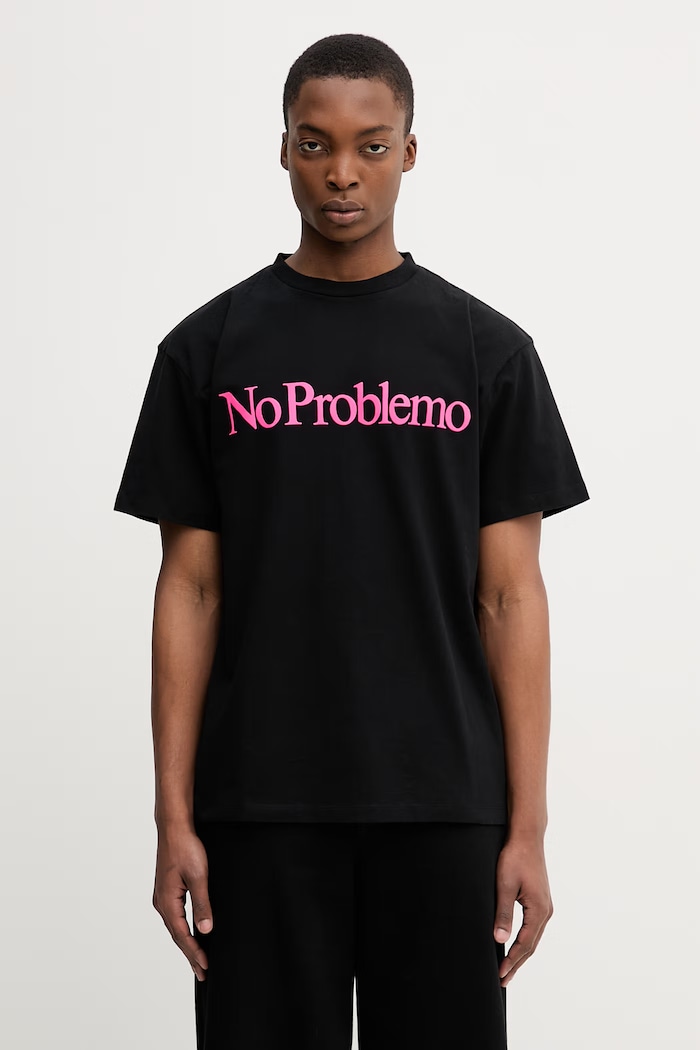 No Problemo T-shirt bawełniany męski czarny NP6000205