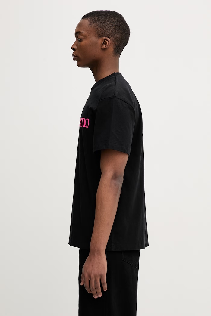 No Problemo T-shirt bawełniany męski NP6000205 czarny SS26