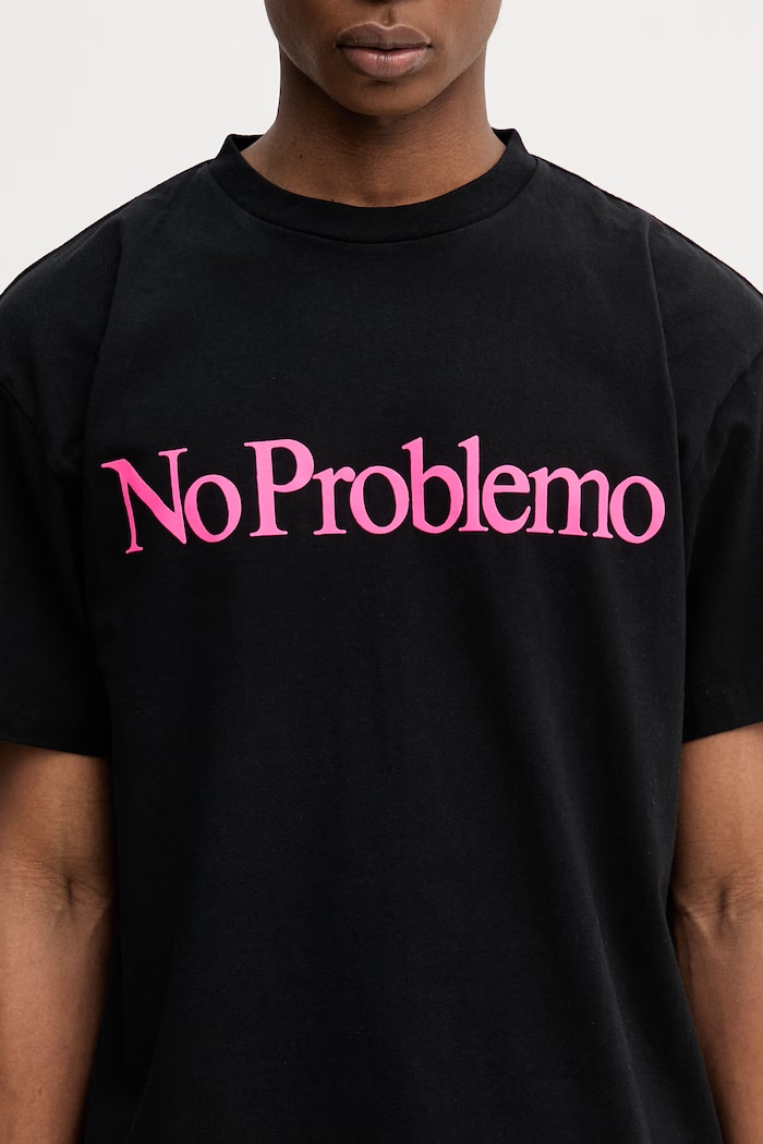 No Problemo T-shirt bawełniany męski czarny NP6000205