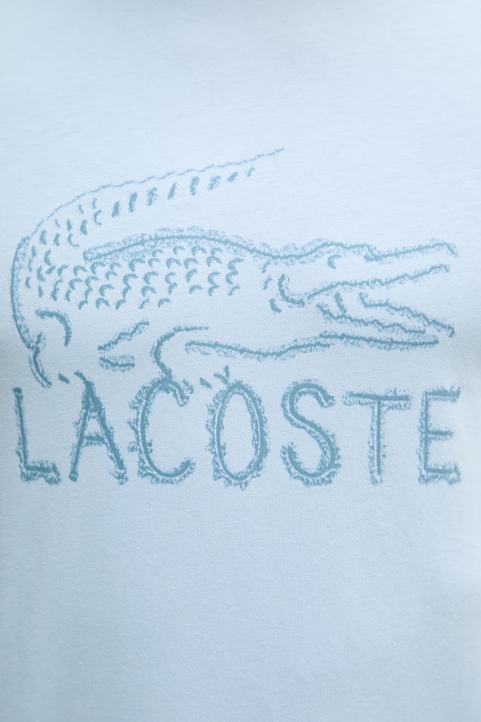 Lacoste t-shirt ανδρικό βαμβακερό TH1427 μπλε