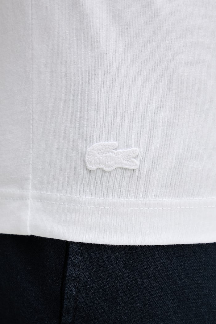 Lacoste tričko pánske bavlnené TH1435 biela