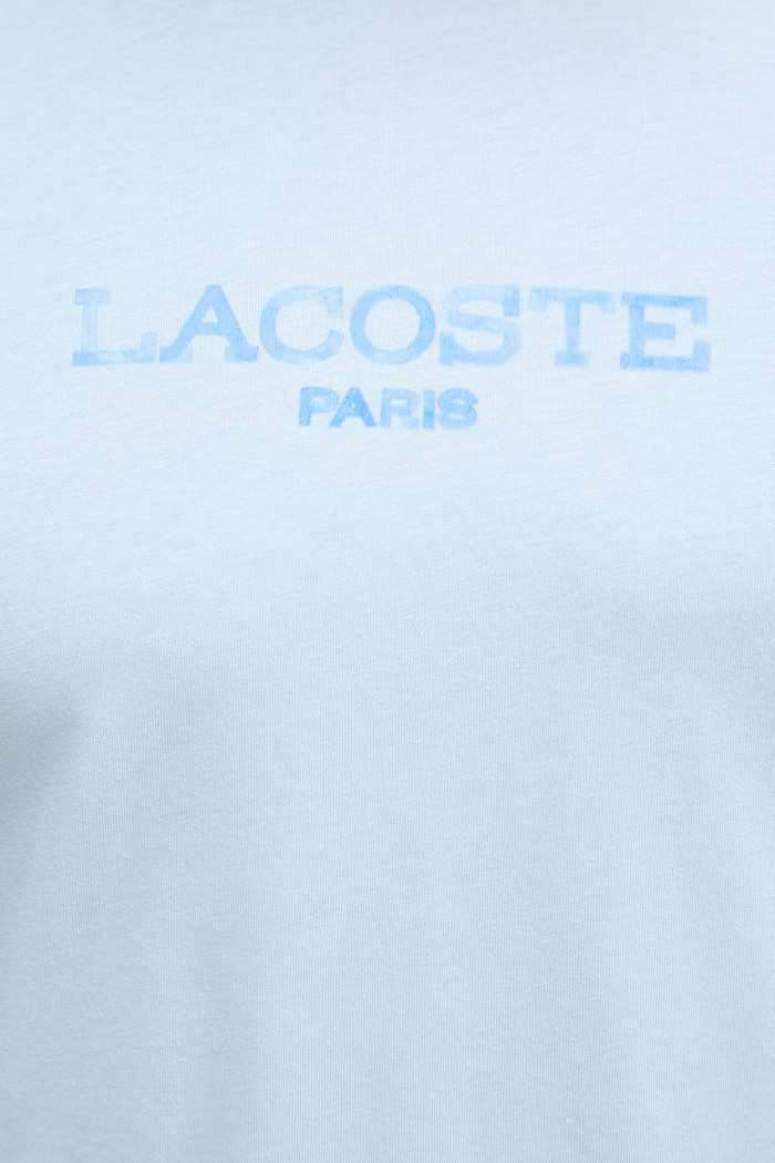 Lacoste T-shirt męski bawełniany TH1435 niebieski