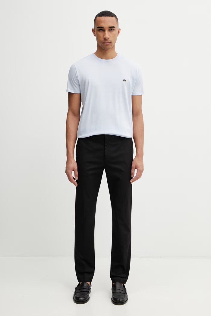 Lacoste T-shirt bawełniany męski TH6709.J2G niebieski