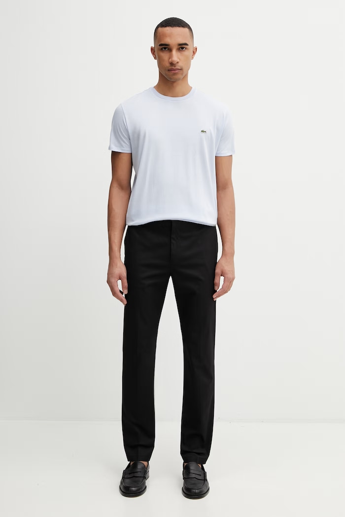 Lacoste T-shirt bawełniany męski TH6709.J2G niebieski