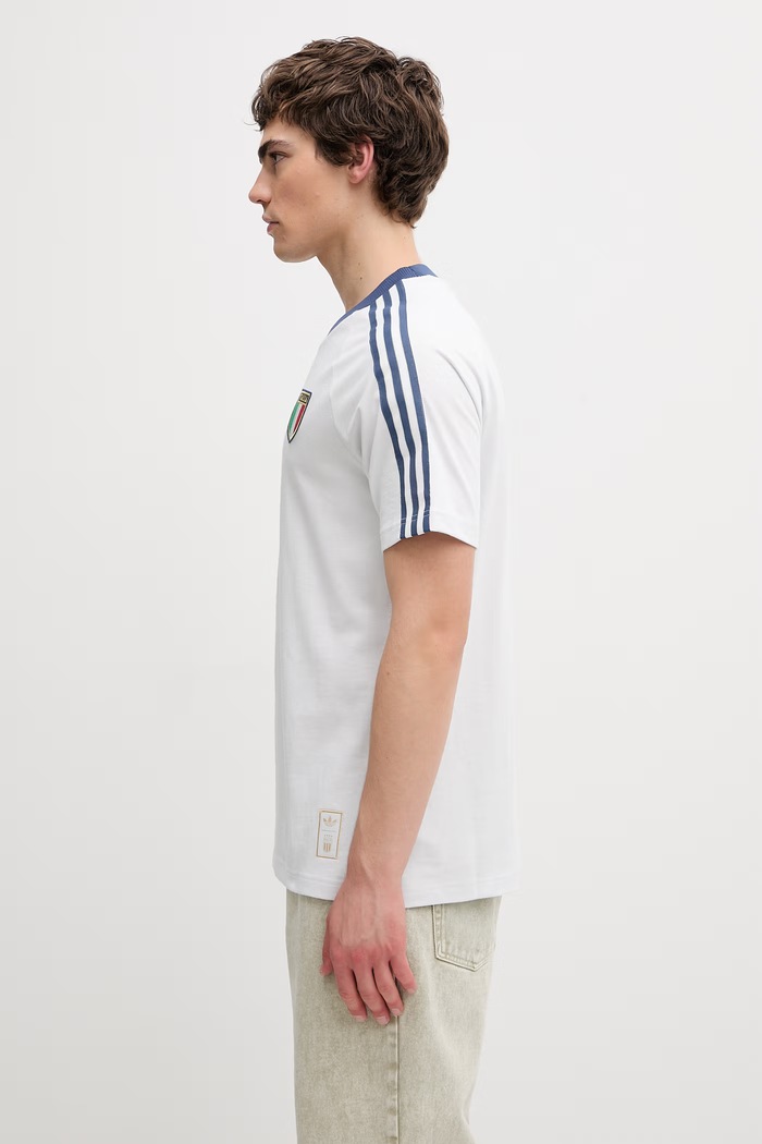 adidas Originals Italy Originals T-shirt męski z bawełną KC6611 niebieski SS26
