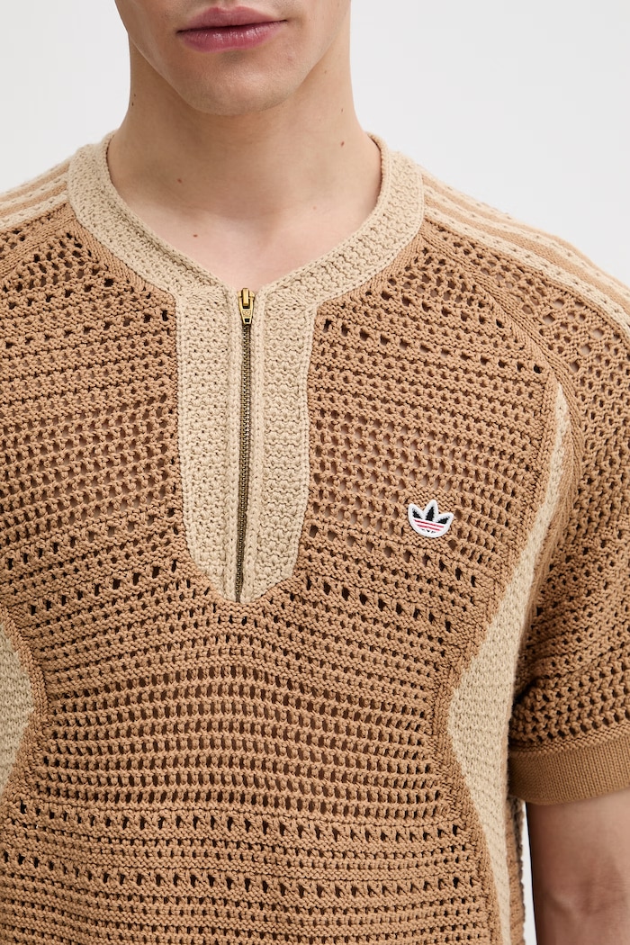 adidas Originals CLOT x adidas by Edison Chen T-shirt męski z bawełną beżowy KE7069