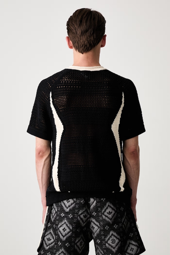 Odzież adidas Originals CLOT x adidas by Edison Chen T-shirt swetrowy z bawełną męski KE7074 czarny